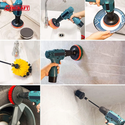 Sundjeri i cetke za poliranje i ciscenje tvrdih povrsina zidova i podova pomocu busilice