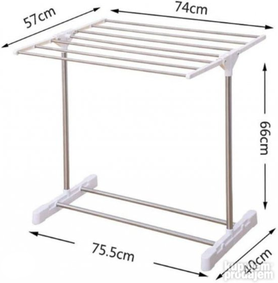 Dimenzije male susilice za ves visina 66cm sirina 74cm kompaktan stender za ves idealan za mali stan ili terasu