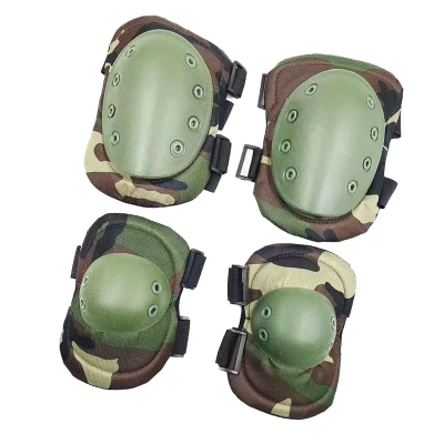 Kompletan set stitnika za kolena i laktove u maskirnom dezenu za takticke sportove i aktivnosti na otvorenom
