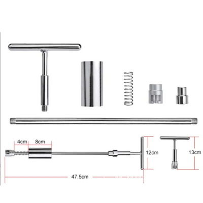 Tehnicki crtez i dimenzije PDR alata za izvlacenje ulubljenja slajd cekic za efikasnu popravku vozila