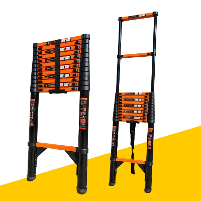 Teleskopske merdevine manje visine laka prenosivost pogodno za potkrovlje kucu dvoriste i unutrasnje radove lako se skladisti