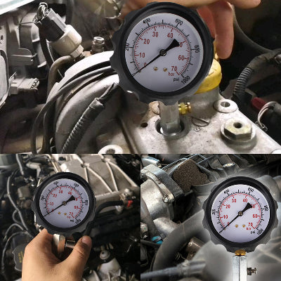 Profesionalni tester pritiska goriva, prikaz koriscenja na motoru, dijagnostika sistema ubrizgavanja, precizno merenje, alat za auto radionice.