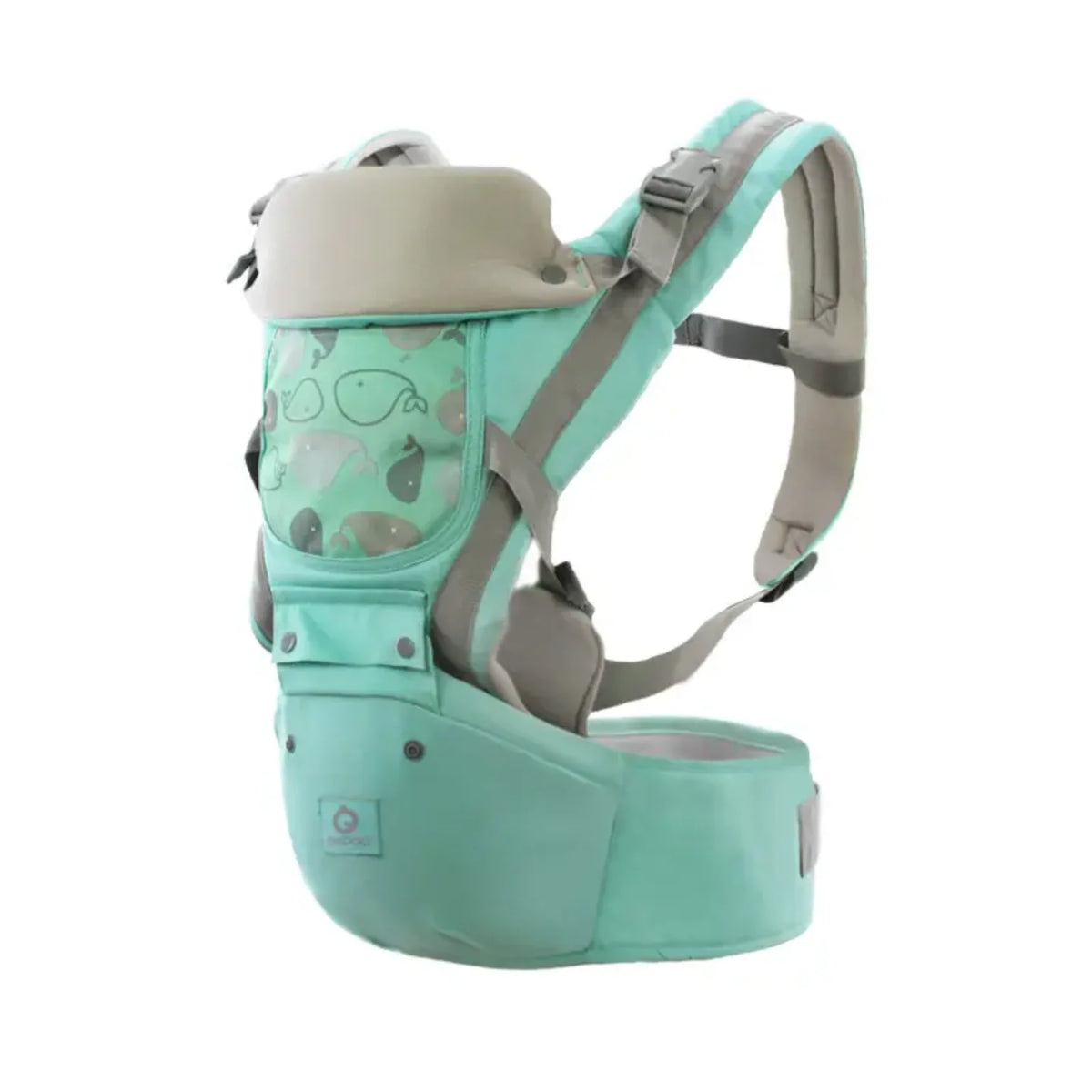 Tirkizna ergonomska nosiljka za bebe sa sedistem