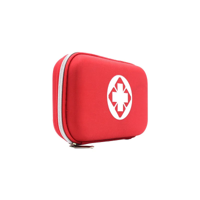  Prenosiva torbica za prvu pomoc crvene boje sa krsticem zatvoren set za hitne situacije male dimenzije lako nosiva oprema