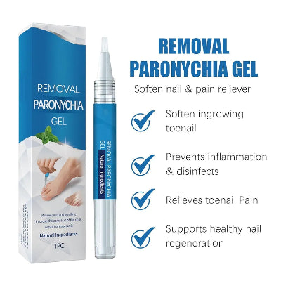 Tretman za nokte sa gljivicama i paronihijom. Prikaz proizvoda u originalnom pakovanju, deluje na oticanje, bol i urastanje noktiju.