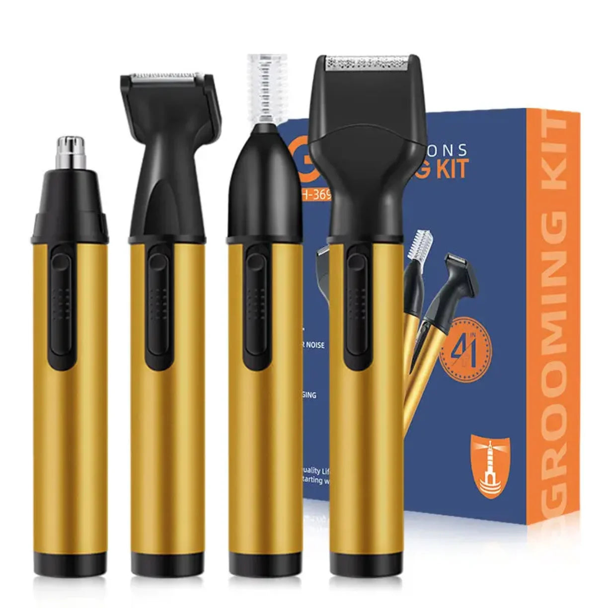 Set trimera 4u1 sa ambalazom grooming kita u pozadini