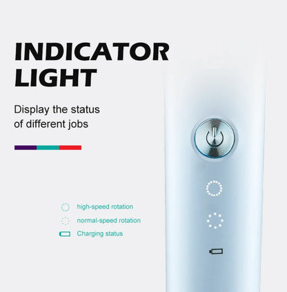 LED indikator rada na trimeru za pse i macke sa objasnjenjem funkcija