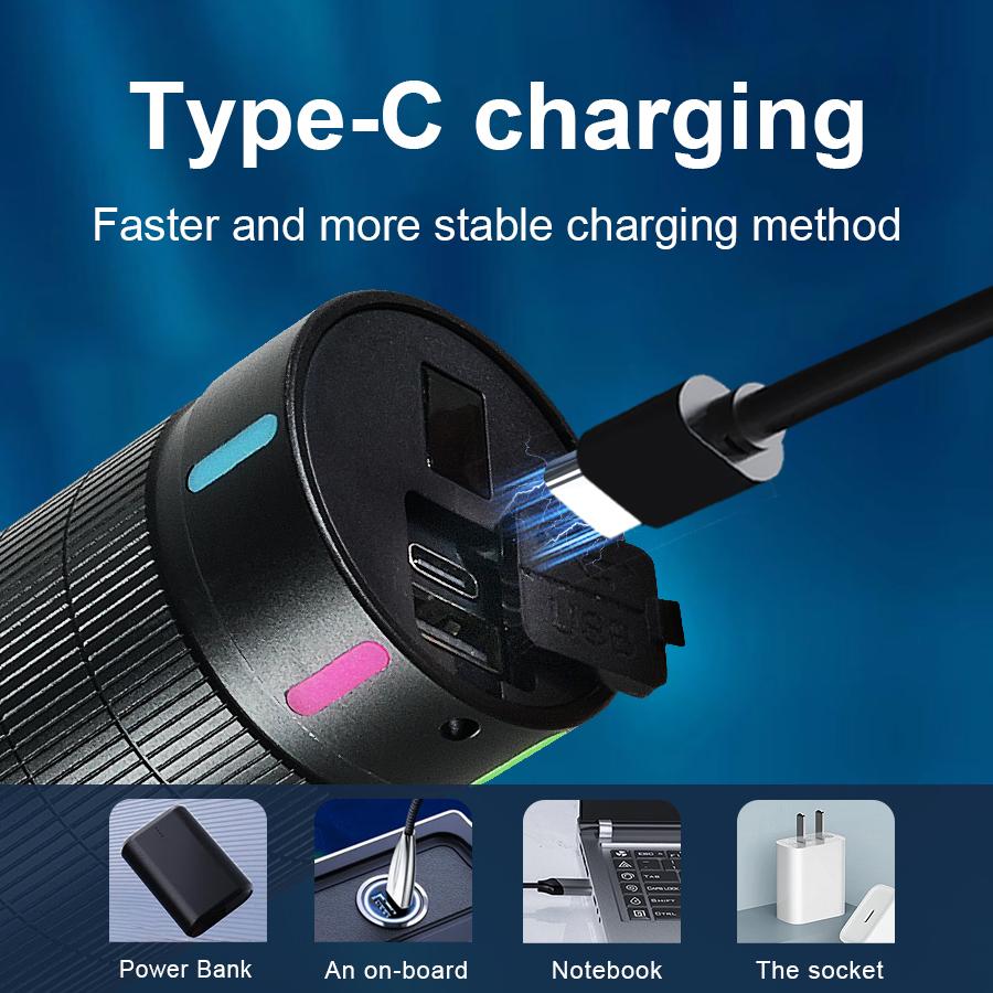 LED baterijska lampa sa Type C punjenjem