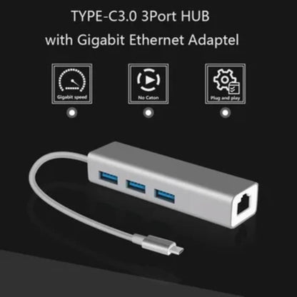 type c usb 3.0 hub sa gigabit ethernet adapterom