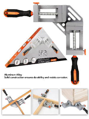 Kvalitetna ugaona stega sa brzim otpustanjem za drvo sa ravnim linijama za lepljenje spajanje i montazu pod pravim uglom.
