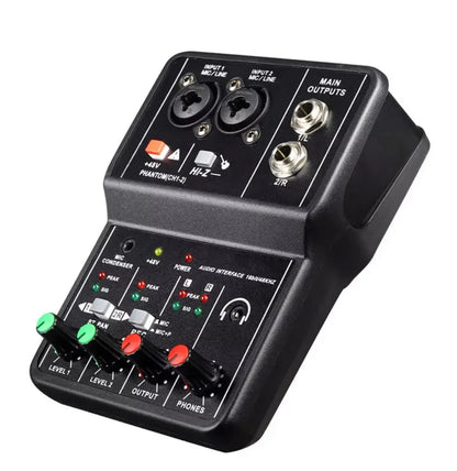 USB audio mikseta sa 2 kanala i kontrolama nivoa