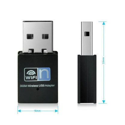 Dimenzije USB WiFi prijemnika 300Mbps 33 x 16 mm