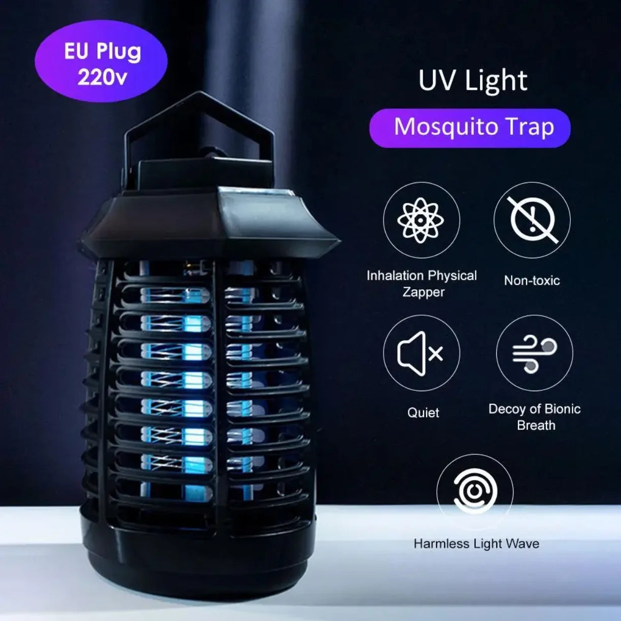 UV lampa fenjer protiv komaraca za 220V sa istaknutim osobinama