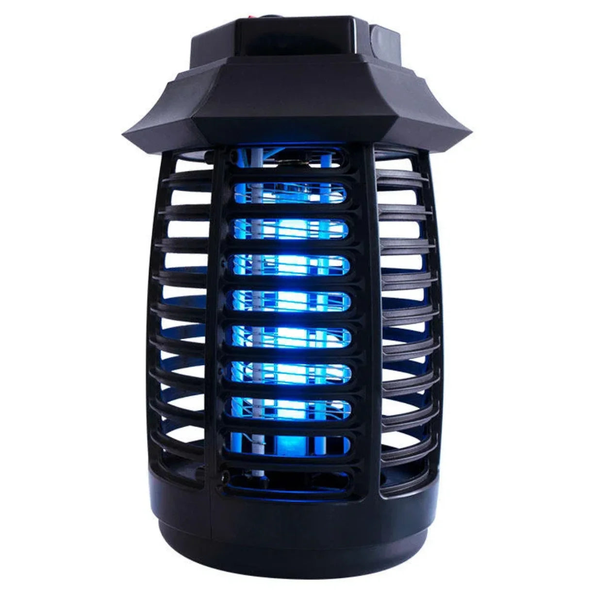 Crna UV lampa fenjer protiv komaraca na beloj pozadini