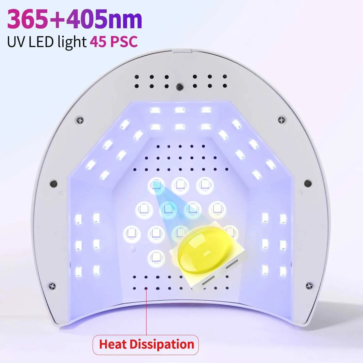 uv led lampa 365 405nm 45 led heat dissipation
