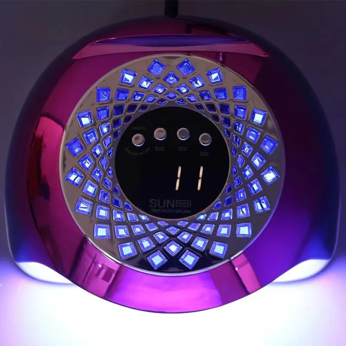 UV LED lampa za nokte u radu sa osvetljenim plavim LED diodama