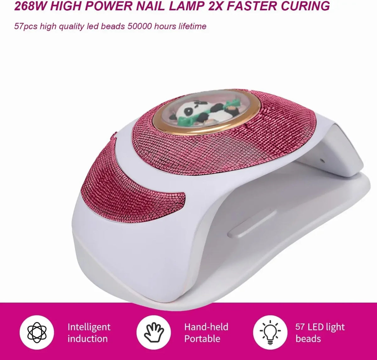 uv led lampa za nokte 268w sa 57 led dioda visokog intenziteta