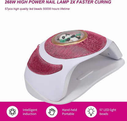 uv led lampa za nokte 268w sa 57 led dioda visokog intenziteta