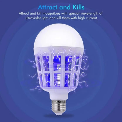 uv led sijalica koja privlaci i unistava komarce elektricnom resetkom