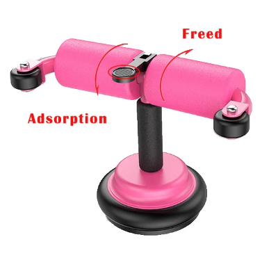 Vakum podloga za sit up trbusnjake sidro za noge podesiva visina brzo oslobadjanje roze boja