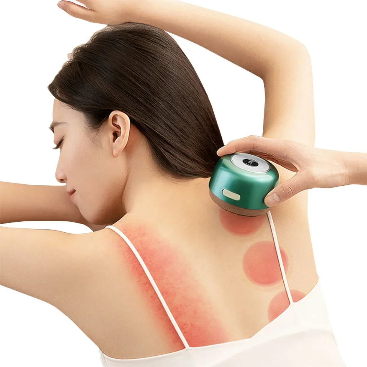 Primena vakuum masazera za cupping na ledjima
