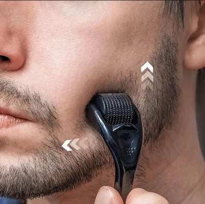 Stimulacija rasta brade dermarolerom. Za puniju i guscu bradu, idealno za musku negu.