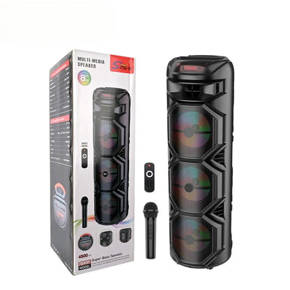 Veliki karaoke bluetooth zvucnik sa mikrofonom i daljinskim