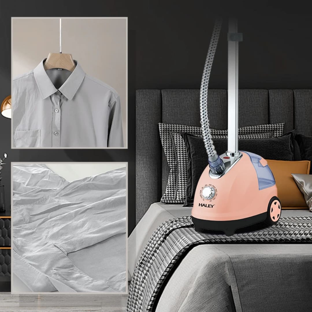 Vertikalna pegla na paru idealna za brzo peglanje vesa i kosulja bez koriscenja daske direktno u vasem domu