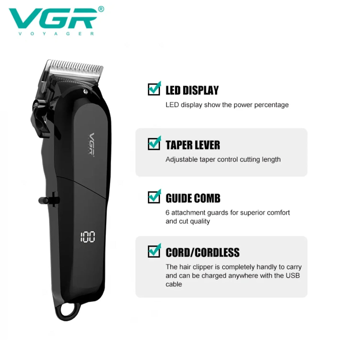 VGR V-118 masinica za sisanje sa led displejem i podesivom rucicom