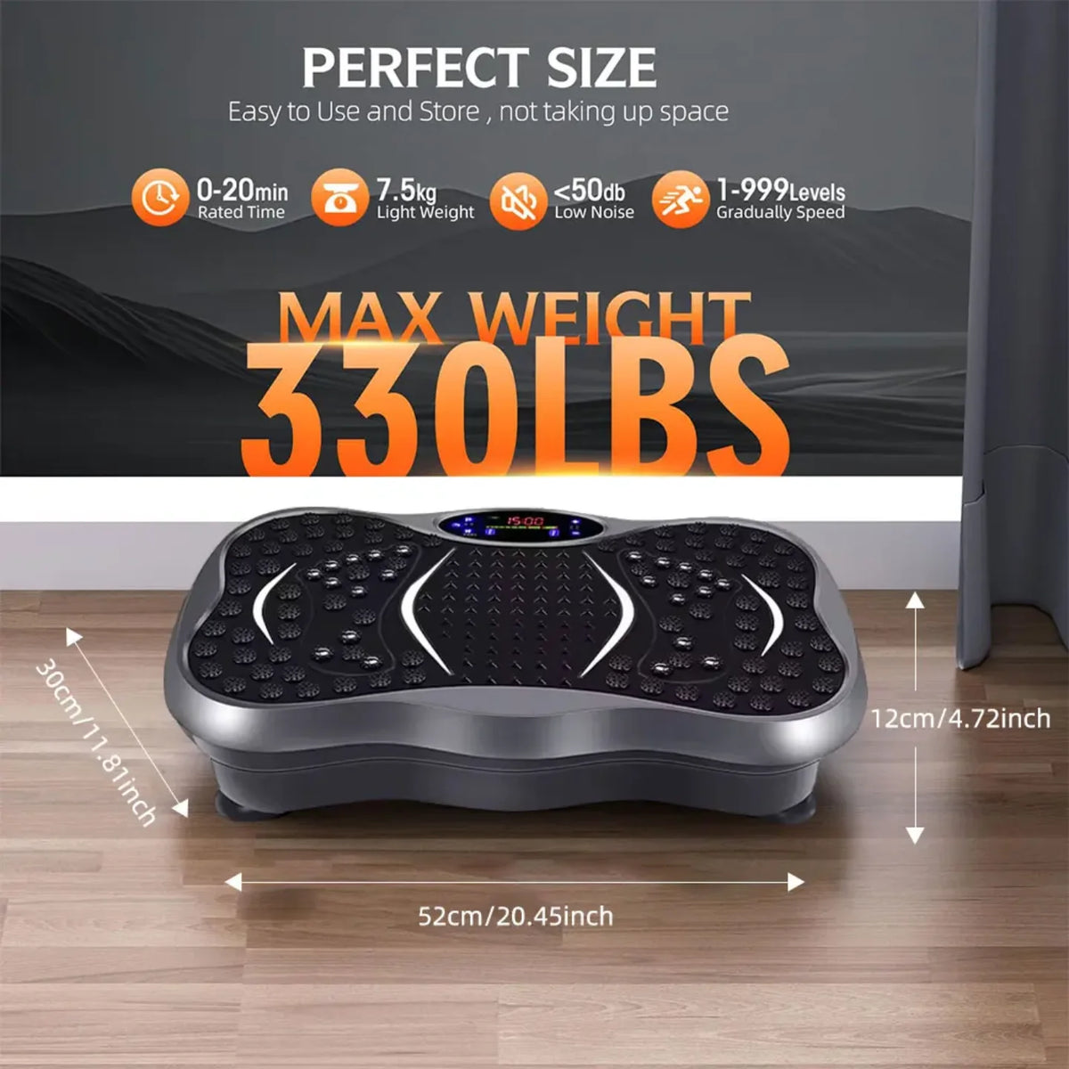 Dimenzije i specifikacije vibracione platforme za vezbanje