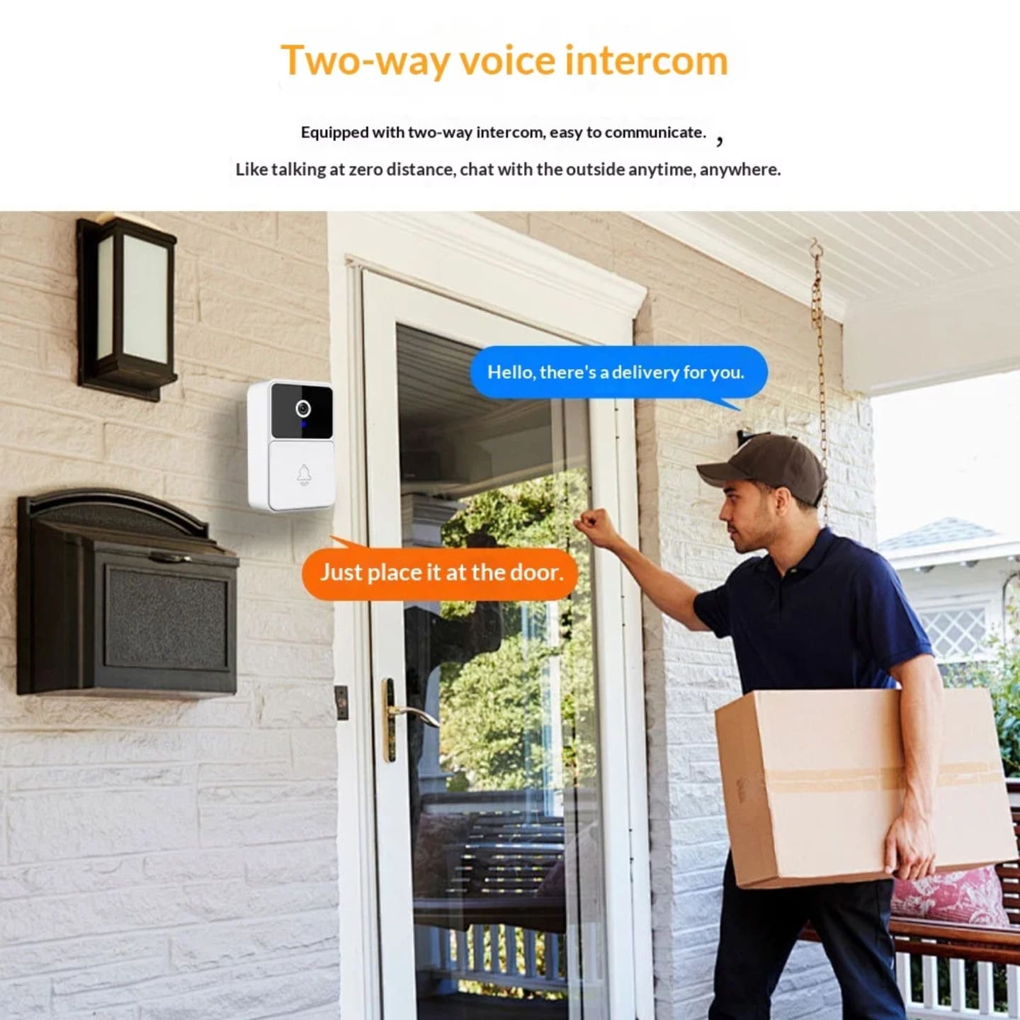 Video zvono sa kamerom i dvosmernim glasovnim razgovorom sa posetiocima