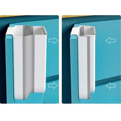 prikaz montaže viseće kante za otpad na kuhinjska vrata