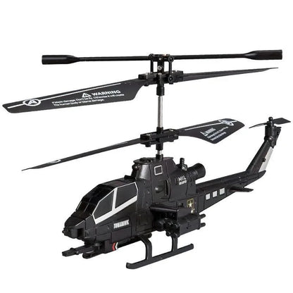 Crni vojni RC helikopter igracka sa dva rotora