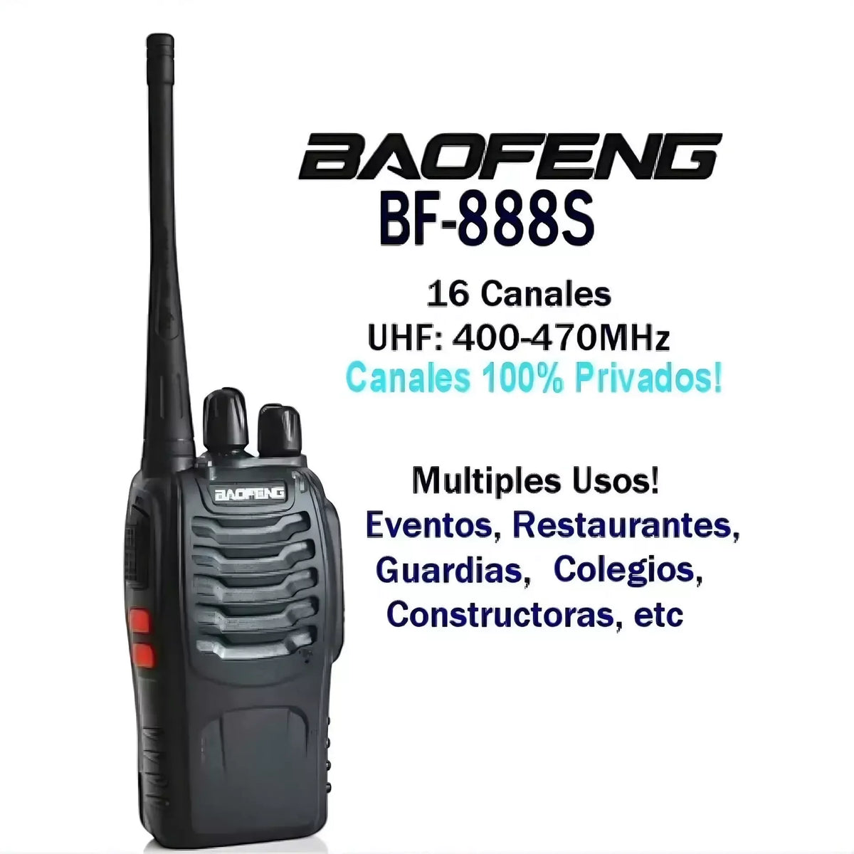 Voki toki radio stanica sa oznacenim UHF opsegom 400-470 MHz i 16 kanala