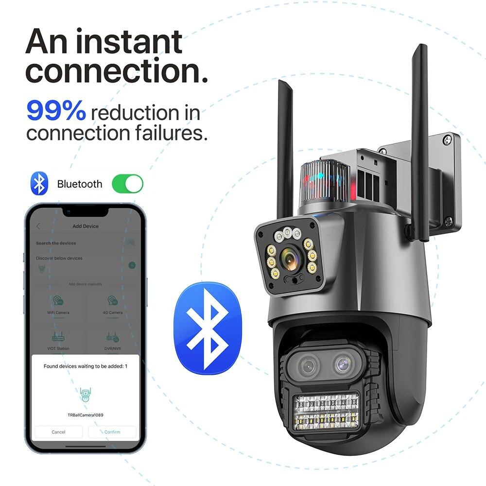 Wifi nadzorna kamera sa bluetooth funkcijom za brzo povezivanje i jednostavno podesavanje