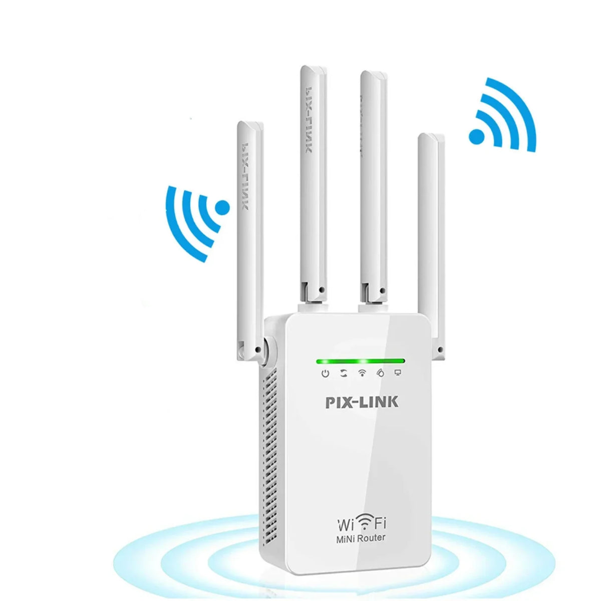 Beli zidni wifi pojacivac signala sa cetiri antene