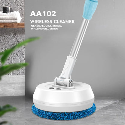 Multifunkcionalni bezicni uredjaj za ciscenje AA102 Wireless Cleaner sa plavom krpom namenjen za podove, kuhinju, stakla i plafone