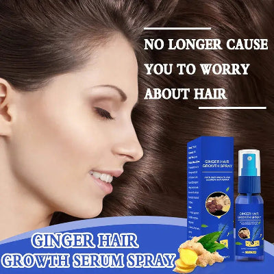 Prikaz zene sa dugom i gustom kosom kao rezultat redovne upotrebe spreja za rast.