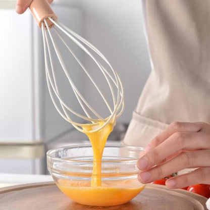 Mucenje jaja silikonskom zicom sa drvenom drskom