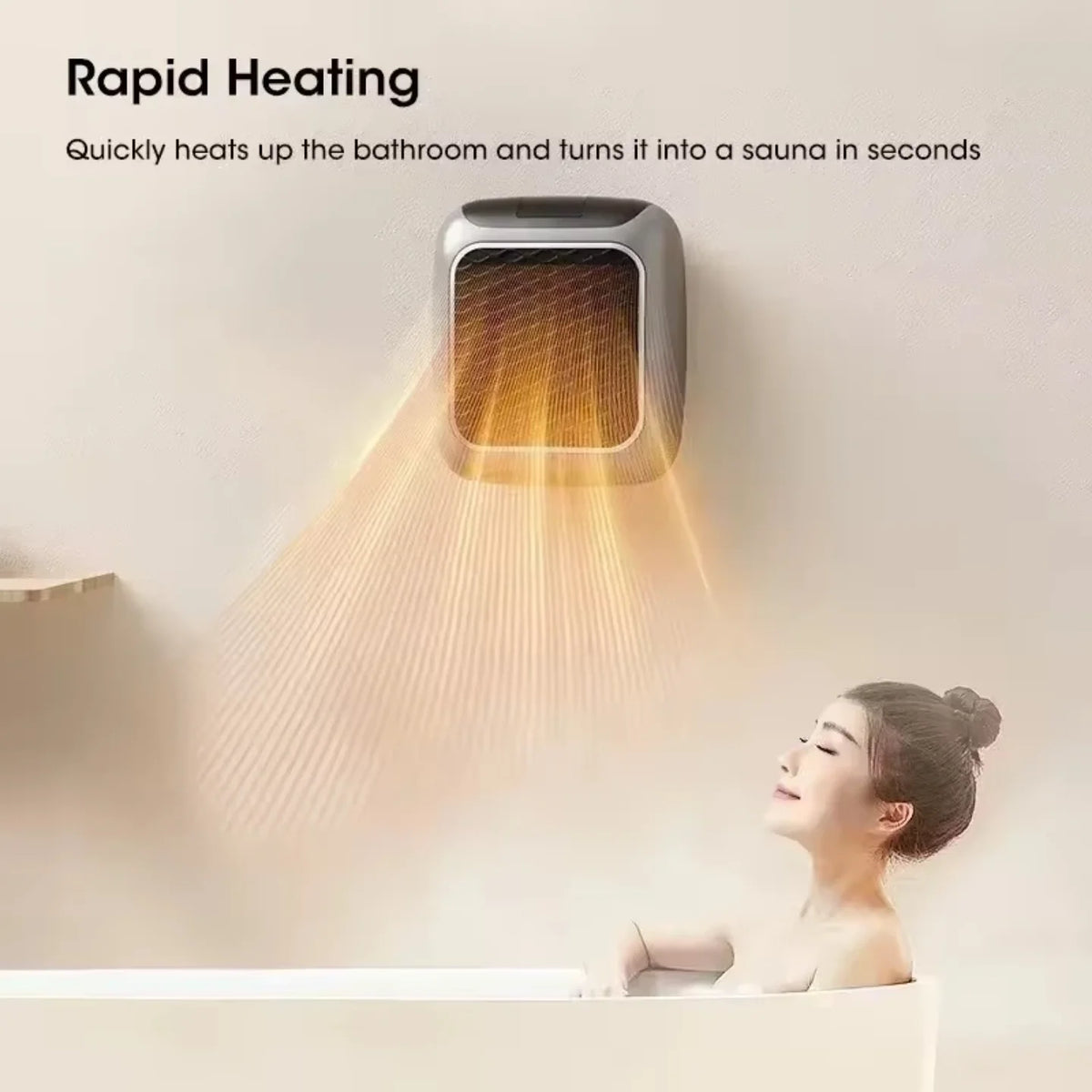 Zidna ventilatorska grejalica za brzo zagrevanje kupatila